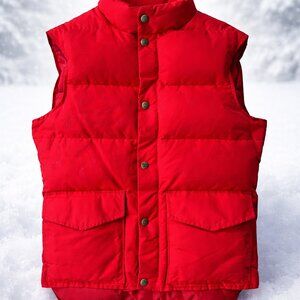 Red Woolrich Down Puffer Vest size S